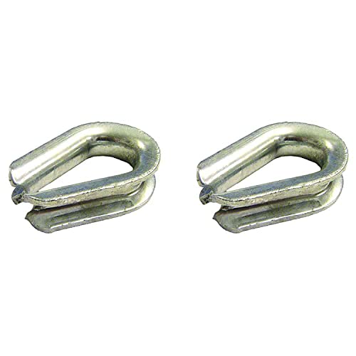 US Cargo Control 3/4" Heavy Duty Galvanized Wire Rope Thimbles - 2 Pack