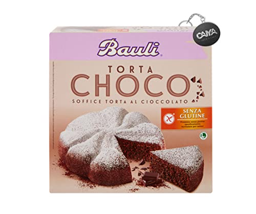 Bauli, Torta Choco Golosa al Cioccolato Senza Glutine e Lattosio (Lactose & Gluten Free) con Portachiavi CAIYA 420g