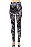 Printed Brushed Leggings (Shadowed Daggers)