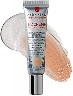 Erborian CC Cream with Centella Asiatica  Lightweight Skin Perfector Tinted Moisturiser and Brightening Face Cream - Korean Skincare Cream Fair Shade SPF 25 - CC Cream