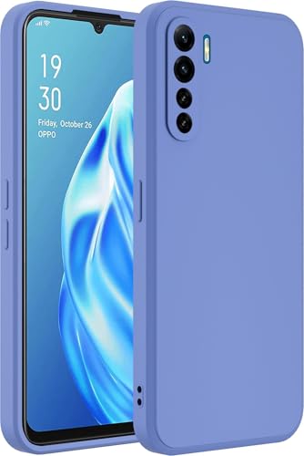 Image of A rtistque Back Cover Case for Oppo F15 with Camera Protection | Shockproof TPU | Stylish Protective Design | Slim Fit | Ultra Matte | Oppo F15 Back Cover - Blue