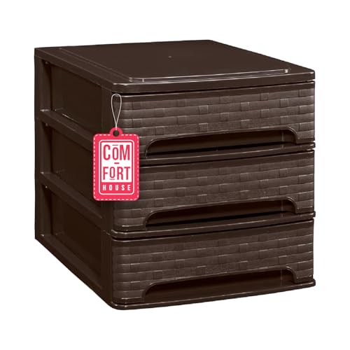 Cajonera Plástico 3 Cajones Wengue: Organizador