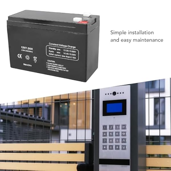 Batteria di Riserva da 12 V Batteria di Riserva Ricaricabile Affidabile di Grande capacità da 7 Ah per Allarme di Sorveglianza del Controllo Accessi