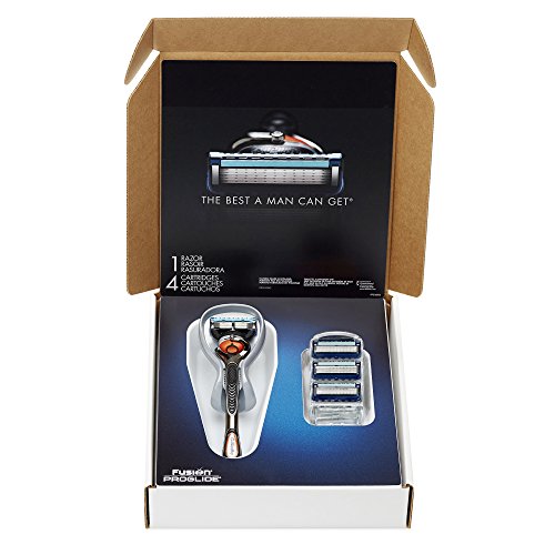 Gillette Fusion ProGlide Bundle with 1 ProGlide Razor Handle with FlexBall Technology + 4 ProGlide Razor Blade Refills, Mens Razors / Blades
