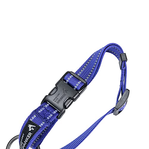 EXCELLENT ELITE SPANKER Reflective Dog Collar Classic Breathable Nylon Adjustable Pet Collar with Quick Release Buckle for Boy Girl Male Female Puppies Small Medium Large Dogs Training(BLU-S) - Image 4