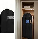 5 Pack Suit Bags Garment Bags for Hanging Clothes,WizeFolk 40 inch Suit Cover Bags for Men,with Zipper and Transparent Window,Suit Bags for Closet Storage or Travel,Clothes Cover for Suits