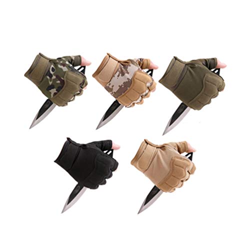 CLISPEED Touchscreen Luvas Militares Luvas Sem Dedos Soldado Luvas Meio Dedo ExÃ©rcito Luvas para Ai