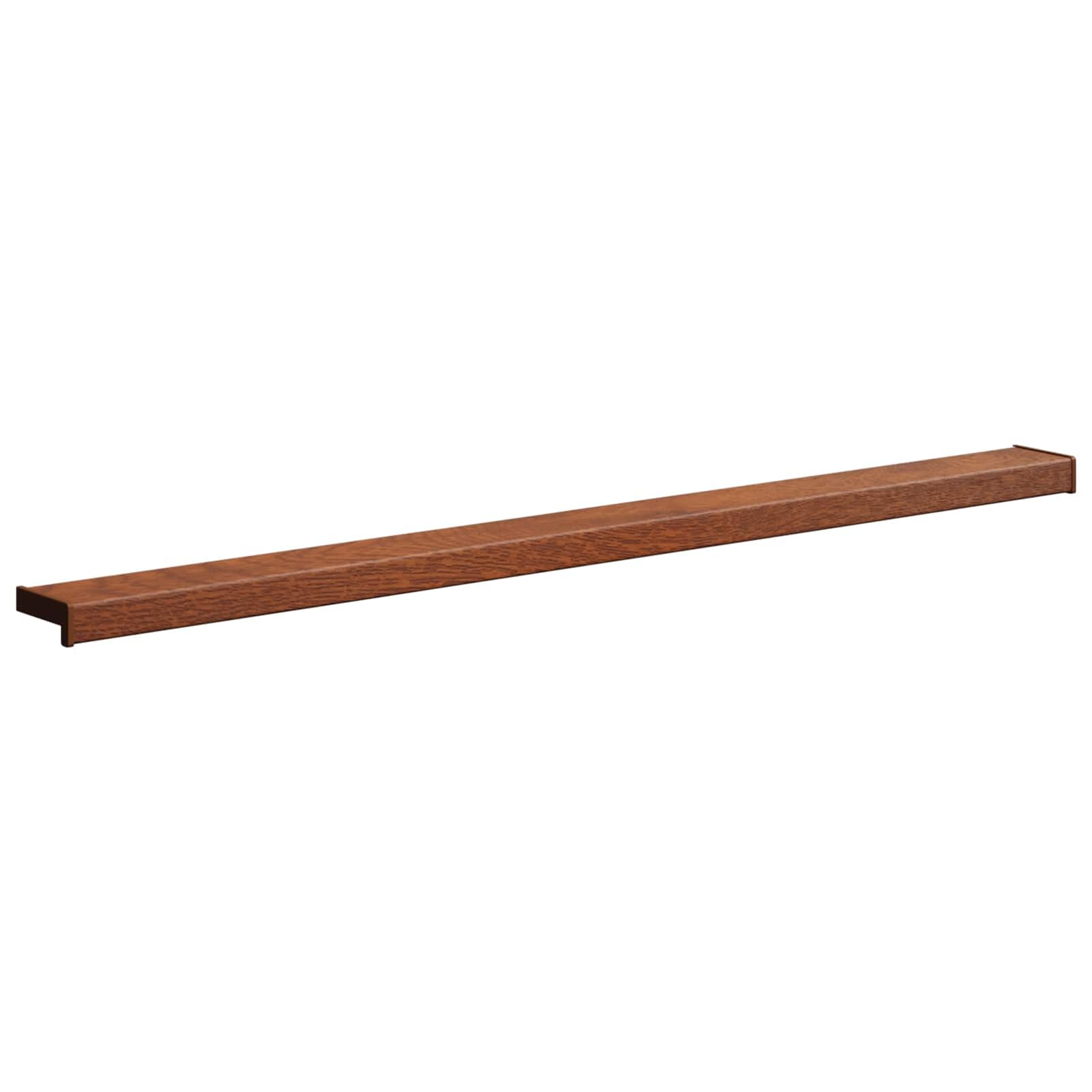 Tidyard Fensterbank Braunes Holz 120 x 10 x 4,5 cm PVC, Fensterbank Innen Kratzfest für Dekoration & Pflanzenfenster42046889