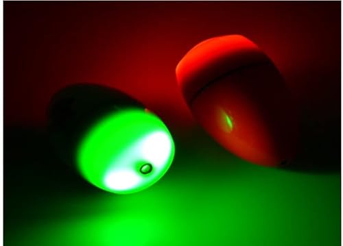 電気ウキ フカセウキ 電子浮き LED 堤防釣りCR425電池10本セット (1.0号ウキ５個とCR425電池10本, 緑) 5枚目