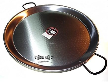 Polished Steel Paella Pan 60cm Paellera Valencian