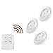 Produktbild Superhelle LED-Unterschrankbeleuchtung, kabellos, batteriebetrieben, 3er-Pack, Küchenschrankbeleuchtung mit Fernbedienung, Küche, Schrank, Zimmer