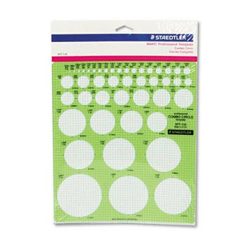 Staedtler® Templates TEMPLATE,COMBO CIRCLE 39V2208 (Pack of10)