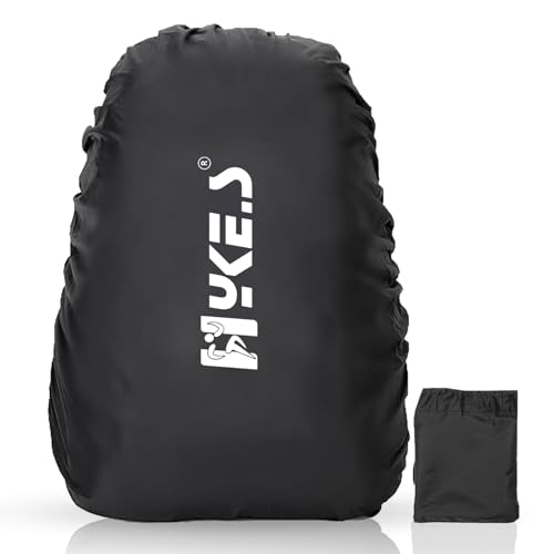 Image of Hykes Rain Cover for Backpack Travel Essentials Rain Cover for Bag Travel Accessories Bags Water Resistance Dustproof Waterproof for All Bag Sizes Elastic Adjustable for School College Office