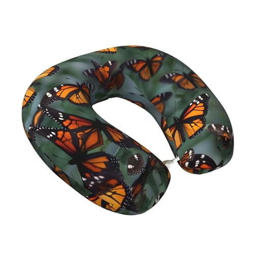 Almohada de viaje de memory foam negro única miniatura 2
