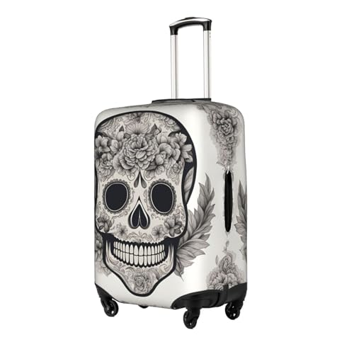 Mexican Skull Print Travel Elastic Suitcase Luggage Baggage Cover Protector, Washable And Anti-Scratch2