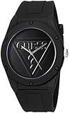 Guess Logo Silicone Casual Watch, Color: Black (Model: U0979L2)