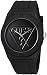 Guess Logo Silicone Casual Watch, Color: Black (Model: U0979L2)