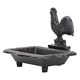 Cabilock 1Pcbox with Rack Bath Statue Desktop Decor Wann Bäuerliche Hütte Badewanne Waschbecken Geschirr Dekorativ Antik Guss Halter Bar Figuren Rostbeständig Ornamnet Organisator Metall