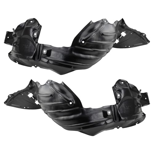 Image of TRQ Front Inner Fender Liner Set Compatible with 2014-2018 Mazda 3 MA1248145 MA1249145