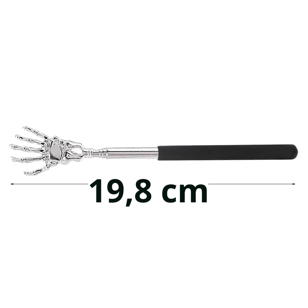 Grattaschiena, Schiena Grattaschiena Telescopico, Scratcher Posteriore Estensibile Portatile, Grattaschiena Massaggiatore, Massaggiatore Schiena, Manico Telescopico in Acciaio Inox