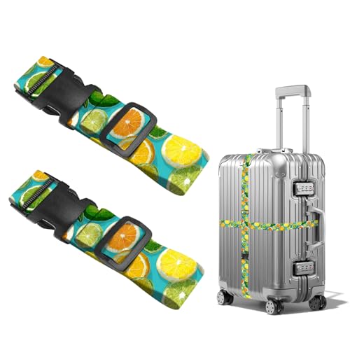 Image of Nuxovilar Luggage Straps Set for Suitcase 1.96x90.5in Polyester