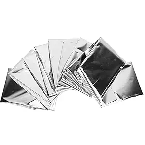 QANYEGN Emergency Survival Space Blankets, Thermal Compact Waterproof Reflective Blankets for Cam, Hiking(sier)
