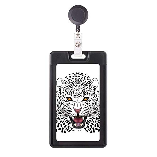 Porte-badge enrouleur tigre robuste avec cordon rétractable haute résistance