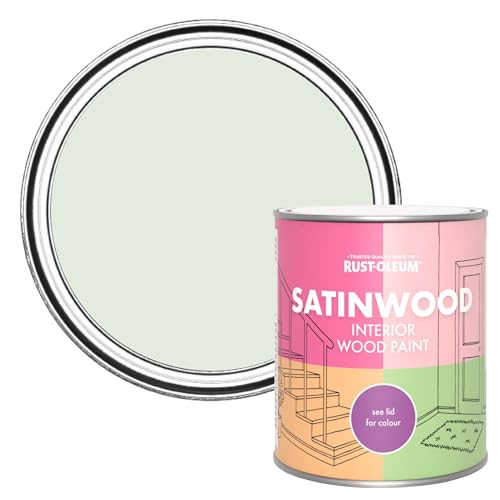 Rust-Oleum Green Satinwood Interior Wood Paint - Sage Mist 750ml