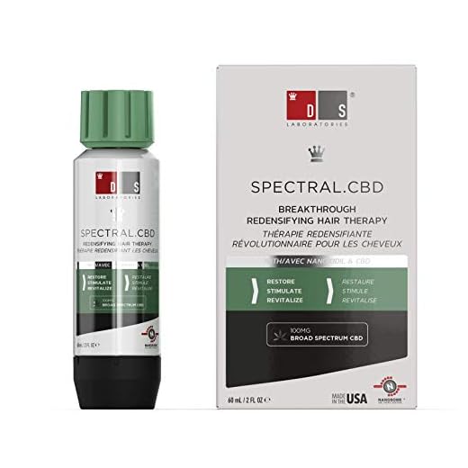 DS Laboratories - Spectral CBD Loción Capilar Antioxidante 60 ml, Tratamiento Anticaída Pelo, Frena la Caída, Estimula Crecimiento Cabello, Controla la Inflamación, Mantiene Folículos Pilosos Sanos