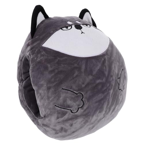 ORFOFE Cartoon Hand Warmer Plush Pillow Toy for Home and Office, Stuffed Husky Cushion with Soft Hand Warming Design, Cute Sofa Cushion for Boys and Girls and Adults