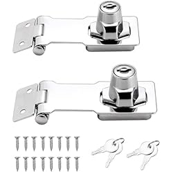 Candados Para Puertas Metalicas Pestillo Para Puerta Cerradura Metal, Cerradura De Cerrojo Con Llave, Cerraduras Para Armarios De Madera Cerraduras Cajones, Cerrojo De Metal Hebilla Del Pestillo De La Puerta Con Candado Y Llave