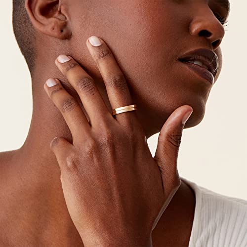 Pavoi 21B-R04-8W 14K Gold Plated Stacking Ring | Bands For Women thumb #4