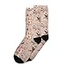 KLL Chic Bearded Dragon Reptile Rose Gold Fashion men’s crew socks running athletic wicking mens black socks (2-Pair)