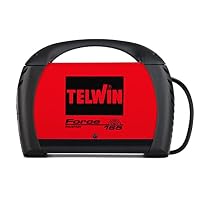 Telwin 815857 Force 165 Inverterschweissgerät für das Elektrodenschweißen Komplett mit Schweißzubehör im Koffer, 230V, Rot, Force 165 im Koffer – Ansicht 9