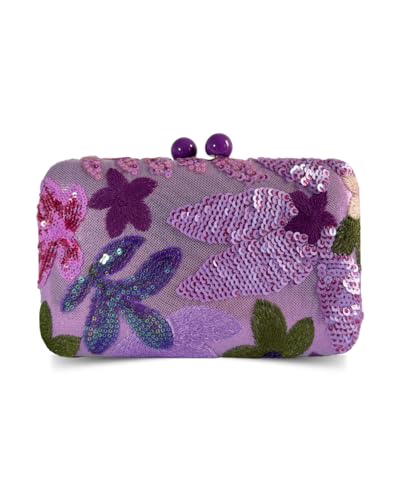 Bolsa Clutch Carteira De Festa Feminina Luxo Melissa (Lilás)