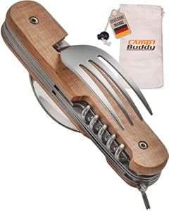 Camp Buddy Klappbares Campingbesteck 6-in-1 1 Stück