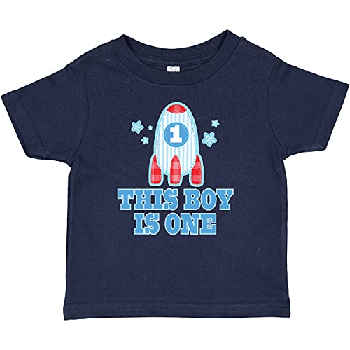 inktastic 1st Birthday Boy Rocket Ship Baby T-Shirt - Main Image
