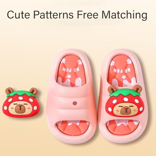 Capybara Slippers, Soft Non Slip Breathable Supports The Arch of The Foot Animal Funny Slides for Kids Summer2