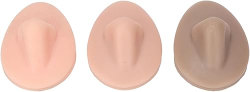 Miniatura 9 de Agatige Modelo de nariz de silicona 3D, modelo de nariz falsa para nariz, parte del cuerpo de silicona suave con soporte acrílico para exhibición de