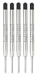 Parker Original QUINKflow Ballpoint Pen Refills | Medium Point 0.7mm | Black Ink | Pack of 5