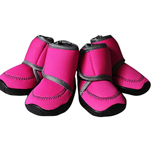 Pet Dog Boots Waterproof Anti-Slip Puppy Booties All Season Breathable Paw Protector for Indoor Outdoor Wear