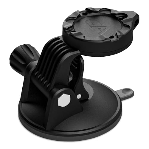 Guardian Angel Suction Cup Mount Accessory – Magnetic Mount with Screw-in Feature – Adhesive Rubber Suction Cup with Snap Lock – for Windshields, Dashes, Windows, Stop/Slow Signs & Smooth Surfaces