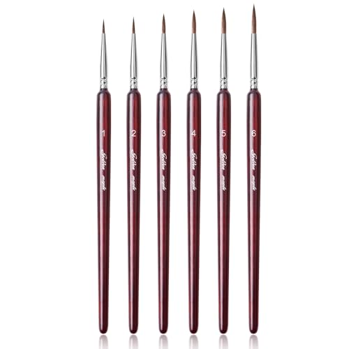 Professional Sable Hair Detail Paint Brush Set
