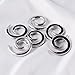 NewZenro 2Pcs Stainless Steel Surgical Ear Spiral Tapers Plugs Tunnels Expander Gauges Snail Twist Earrings Stretching Body Piercings Jewelry (8g(3mm))
