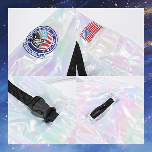 Disfraz infantil de astronauta blanco NASA talla S miniatura 4