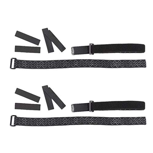 oshhni 2ペアレディースニーハイブーツストラップ滑り止め調整可能保持ルースベルト