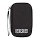 Zasjon Kabeltasche Elektronische Tasche, Klein Kabel Organizer Tasche Universaltasche, Tragbare Wasserdicht Kabelorganizer Cable Bag für Handy Ladekabel,Powerbank,USB Sticks,SD Karten, Schwarz