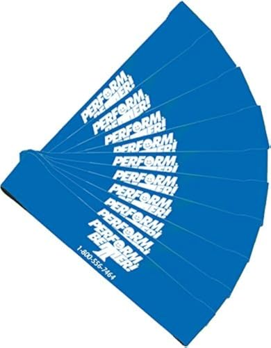 Perform Better Exercise Mini Band, Blue-Heavy - Set of 10 (Exercise Guide Included) (6542-pack)
