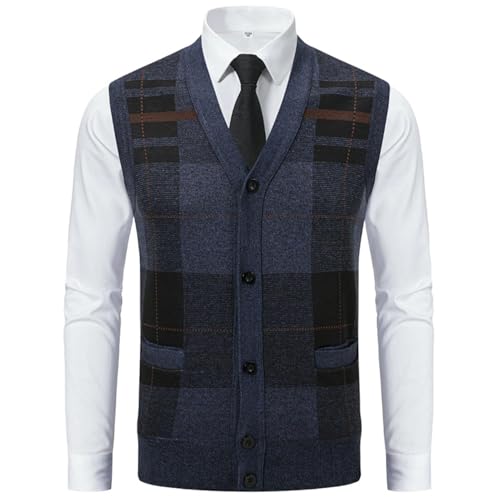 Cardigan tricot chaud homme gilet ajusté idéal pour le bureau
