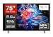 TCL 75V6C 75 Zoll Direct LED TV, 4K HDR Fernseher, Smart TV mithilfe von Google TV (Dolby Audio, Motion Clarity, Kompatibel mit Google Assistant & Alexa)